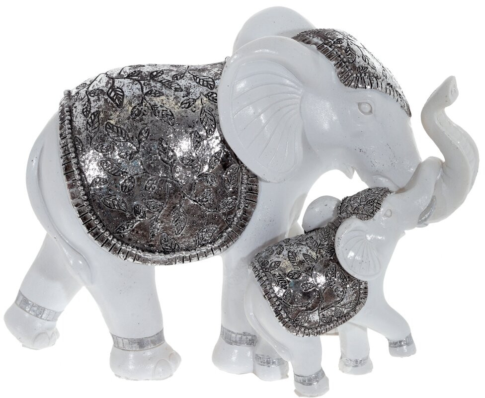 Фигурка декоративная «Слоны» | Серебро | Remeco club
