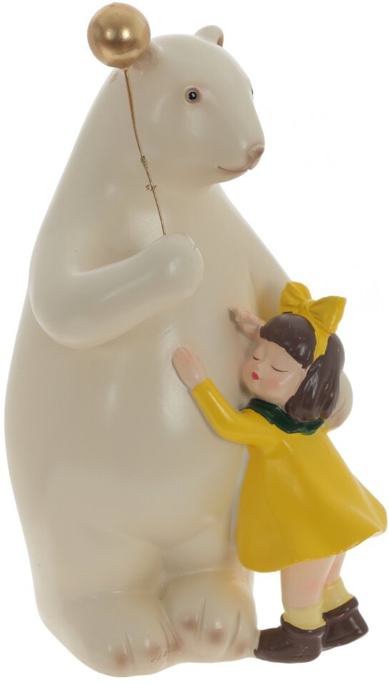 Фигурка декоративная «Девочка с медведем» | Remeco club
