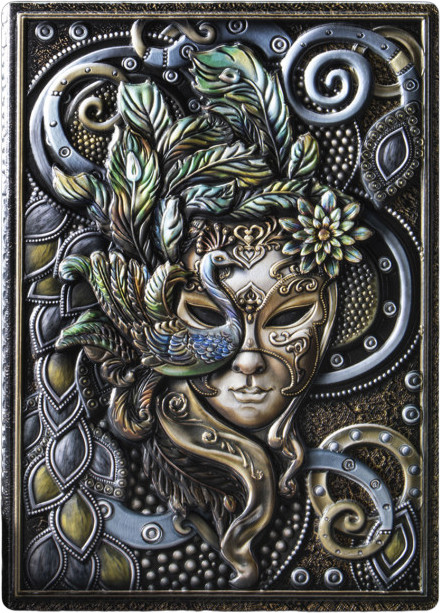 Блокнот с 3D-обложкой «Венецианская маска» | Белоснежка