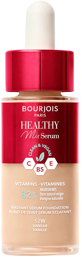 Тональный крем для лица «Serum», оттенок 52W Vanilla | Healthy Mix | Bourjois