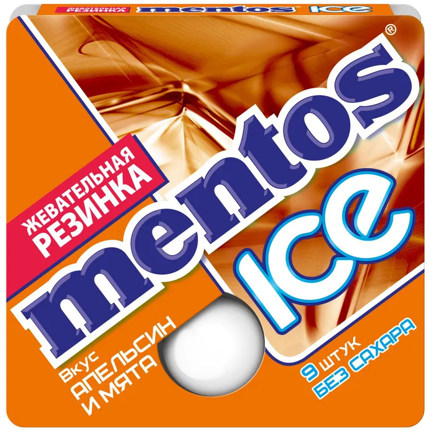 Жевательная резинка «Апельсин и мята» | Ice | Mentos