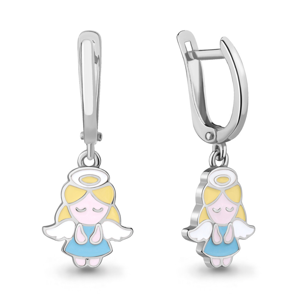 Серьги из серебра | Happy | Aquamarine