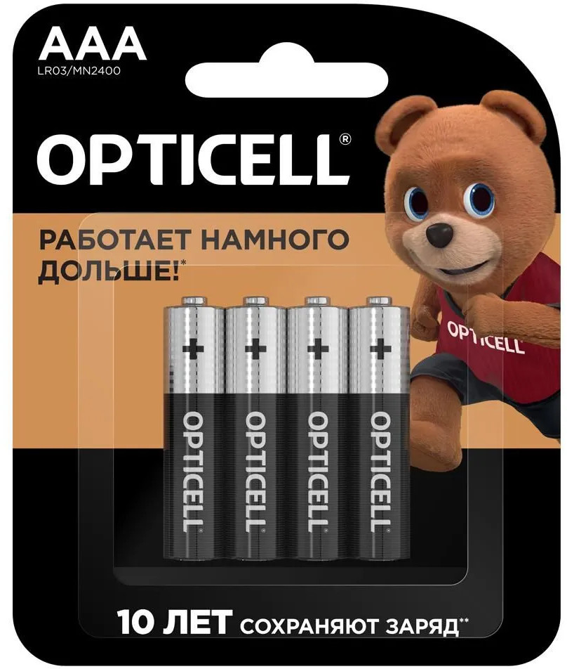 Набор батареек щелочных AAA | Opticell