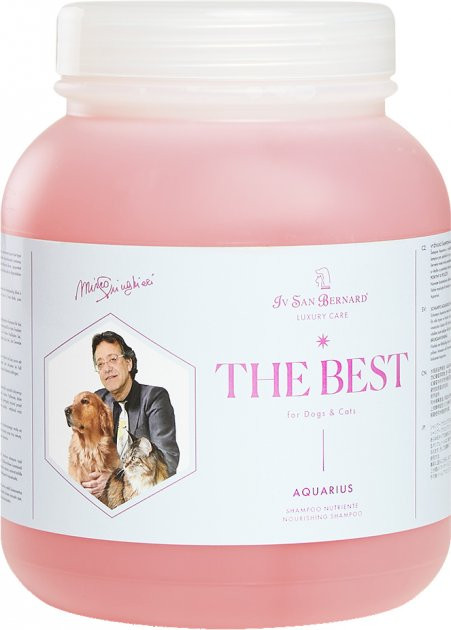 Шампунь для всех типов шерсти собак и кошек с экстрактом красной лозы «Aquarius» | The Best | Iv San Bernard