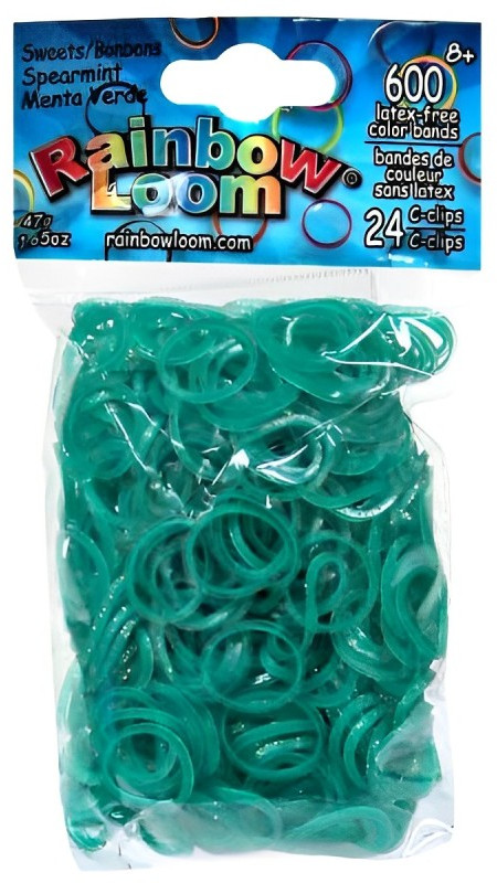 Набор резинок для плетения браслетов, мятный | Леденцы | Rainbow Loom