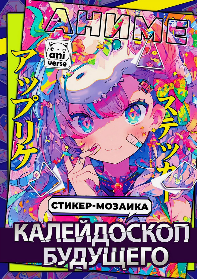 Стикер-мозаика «Калейдоскоп будущего» | Аниме