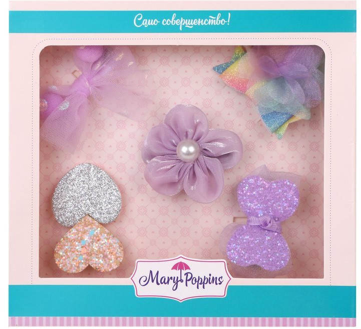 Набор заколок и резинок «Нежность» | Mary Poppins