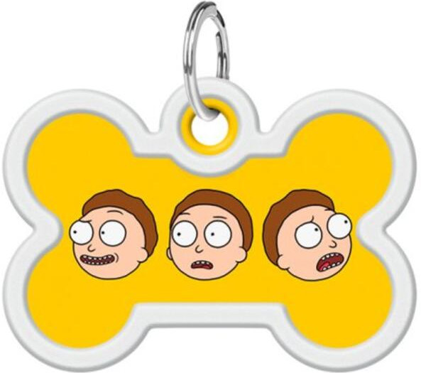 Адресник для собак и кошек с QR-паспортом «Рик и Морти 2» | Smart ID | Waudog