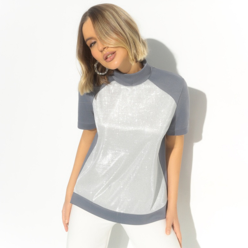 Водолазка женская «Фирменное приветствие, silver» | Charutti