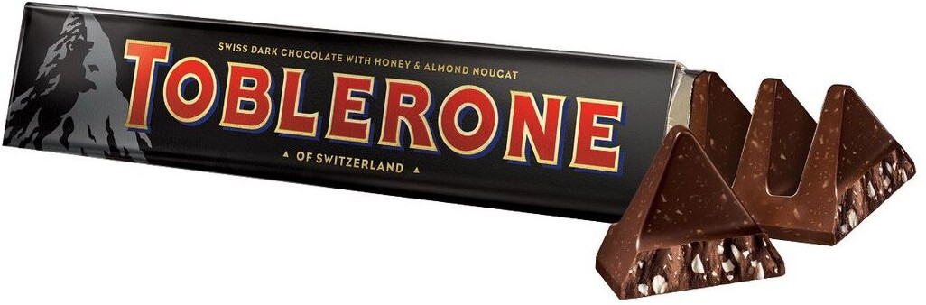 Шоколад тёмный с медово-миндальной нугой | Toblerone