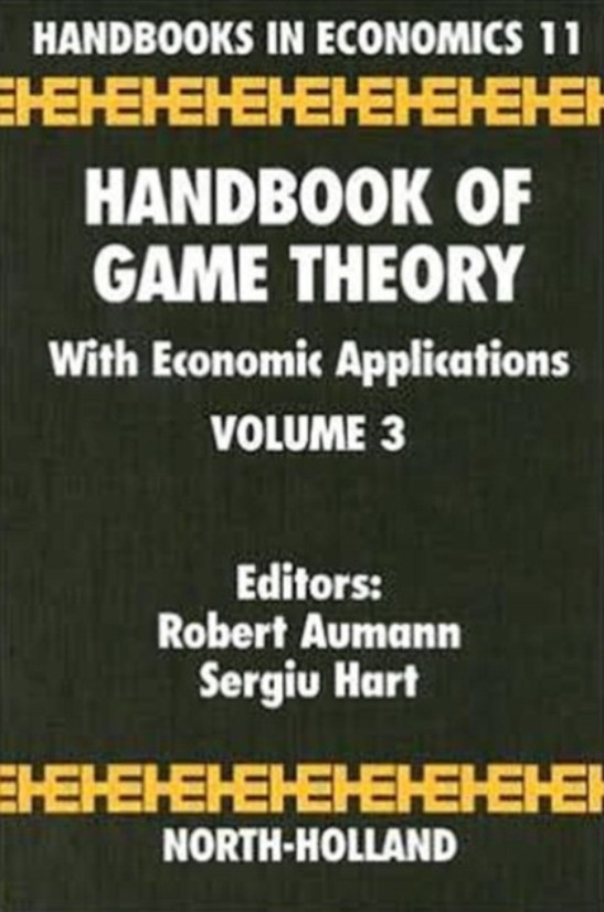 Handbook of Game Theory with Economic Applications. Volume 3