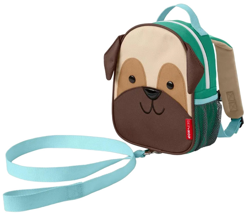 Рюкзак детский с поводком «Мопс» | Zoo | Skip Hop