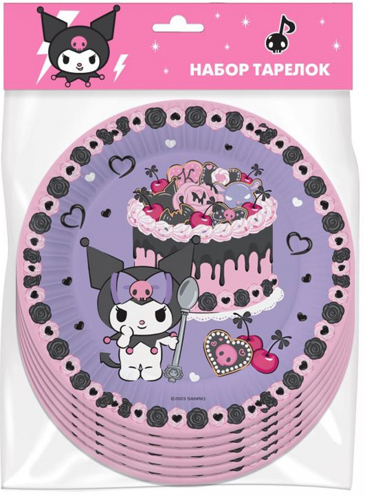 Набор тарелок бумажных «Любимая вишенка» | Любимая вишенка | ND Play