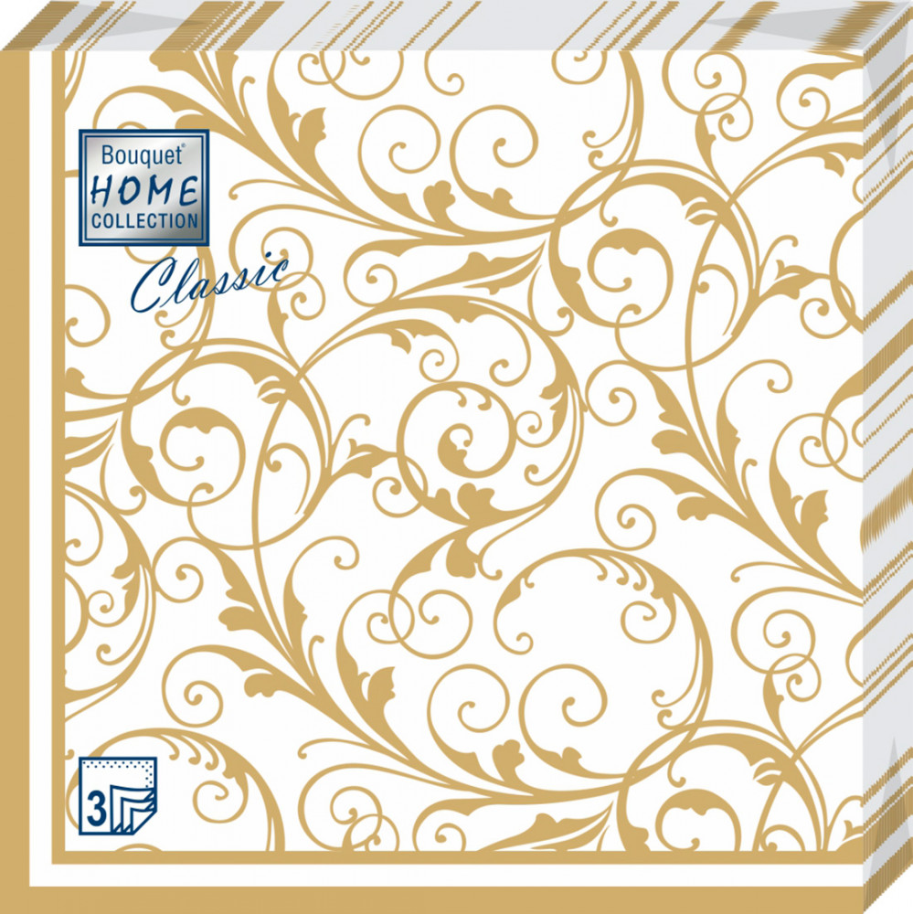 Салфетки бумажные «Очарование» | Home collection. Classic | Art Bouquet