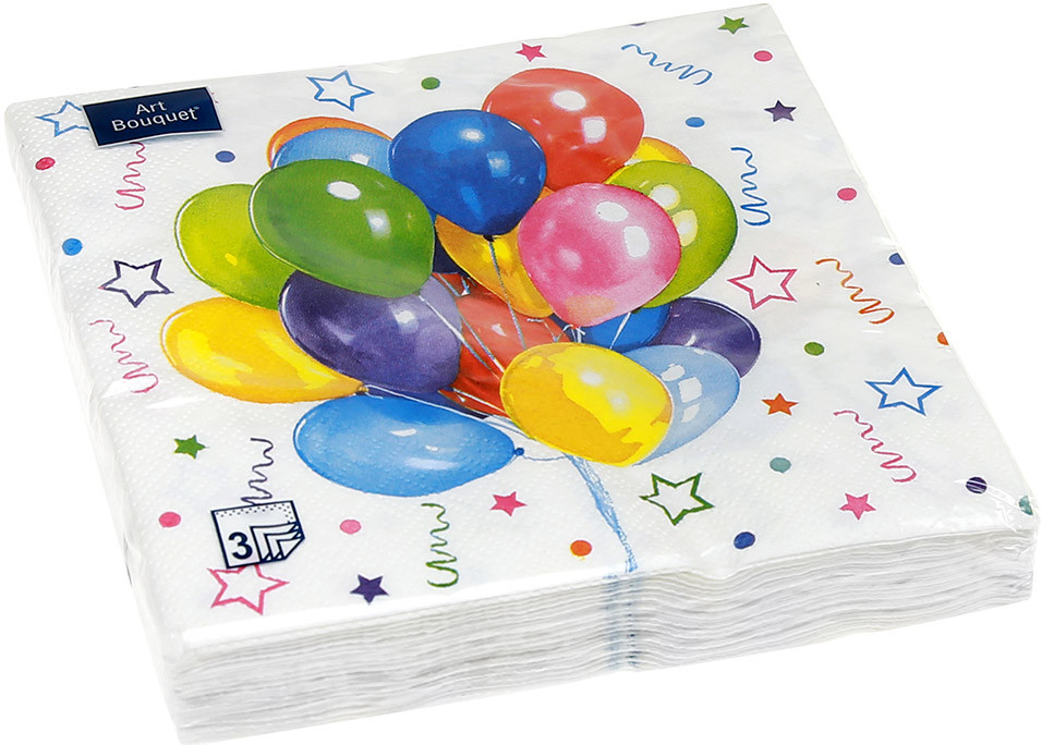 Салфетки бумажные «Веселый праздник» | Art Bouquet