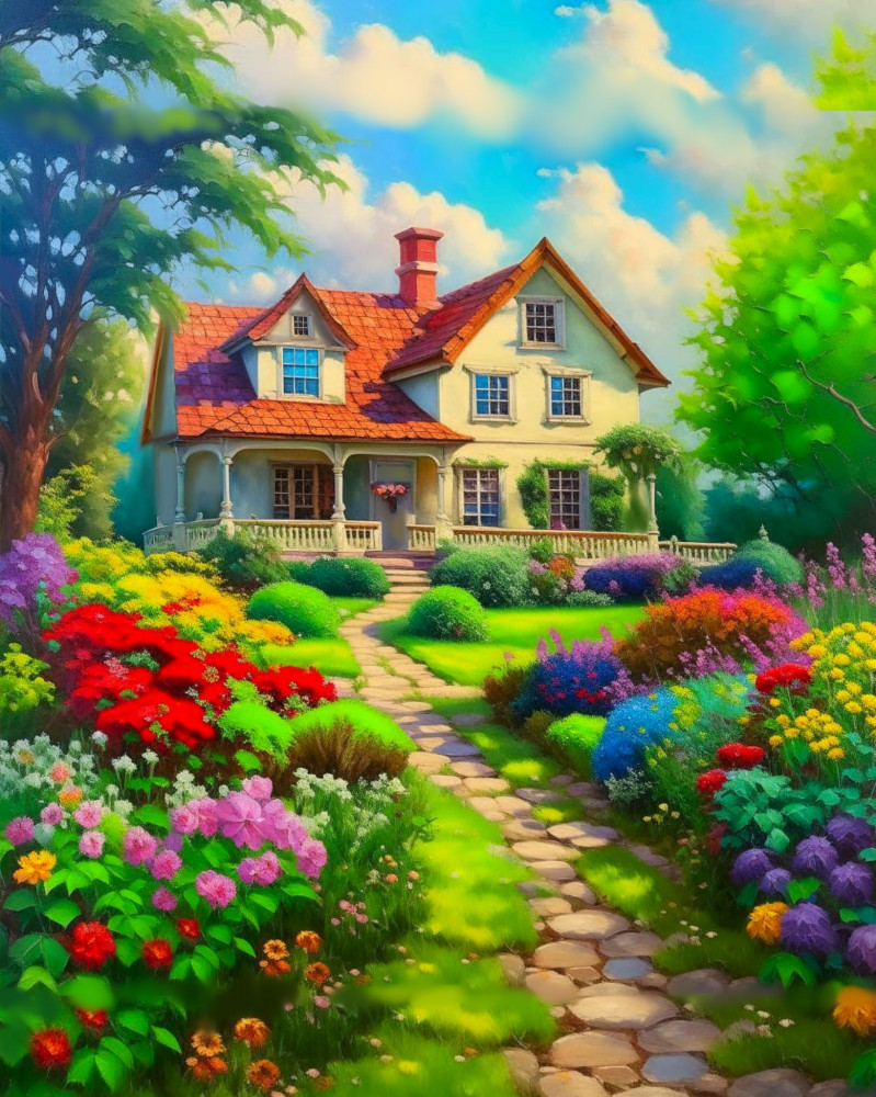 Картина по номерам «Дорога к дому» | Арт Фея