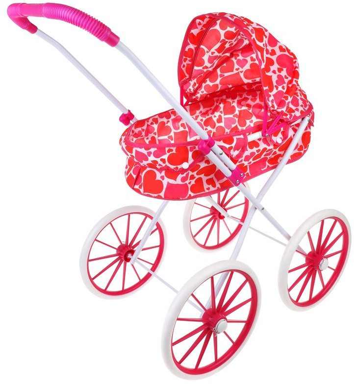 Коляска-люлька для кукол «Сердца» | Наша игрушка