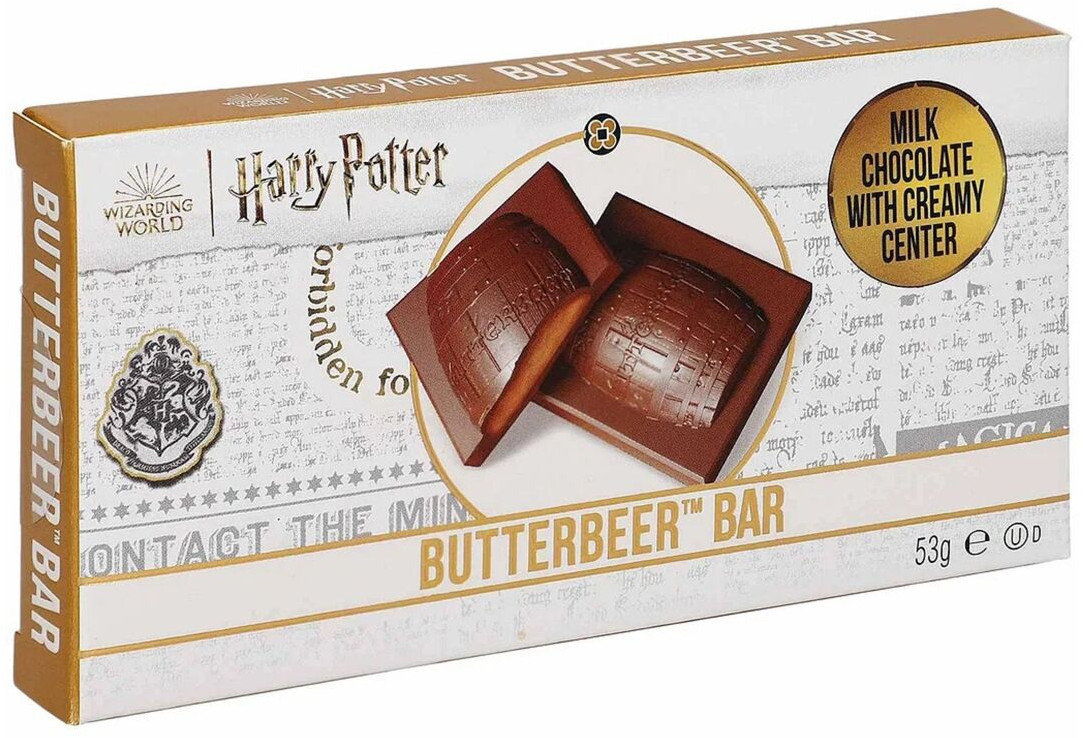 Шоколад молочный со вкусом сливочного пива «Butterbeer Bar» | Harry Potter | Jelly Belly