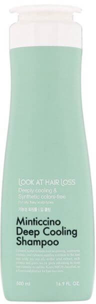 Шампунь охлаждающий для жирной кожи головы «Minticcino Deep Cooling Shampoo» | Look at hair loss | Daeng Gi Meo Ri