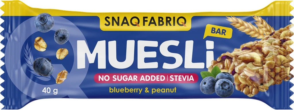 Батончик-мюсли «Черника» | Snaq Fabriq