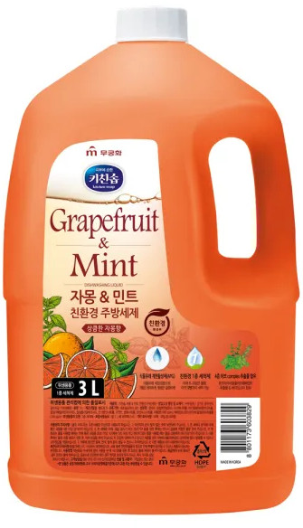 Средство для мытья посуды «Grapefruit&Mint Dishwashing Detergent» | Mukunghwa