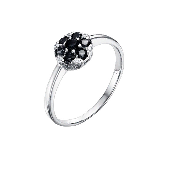 Кольцо из серебра с фианитами | Lucente Silver