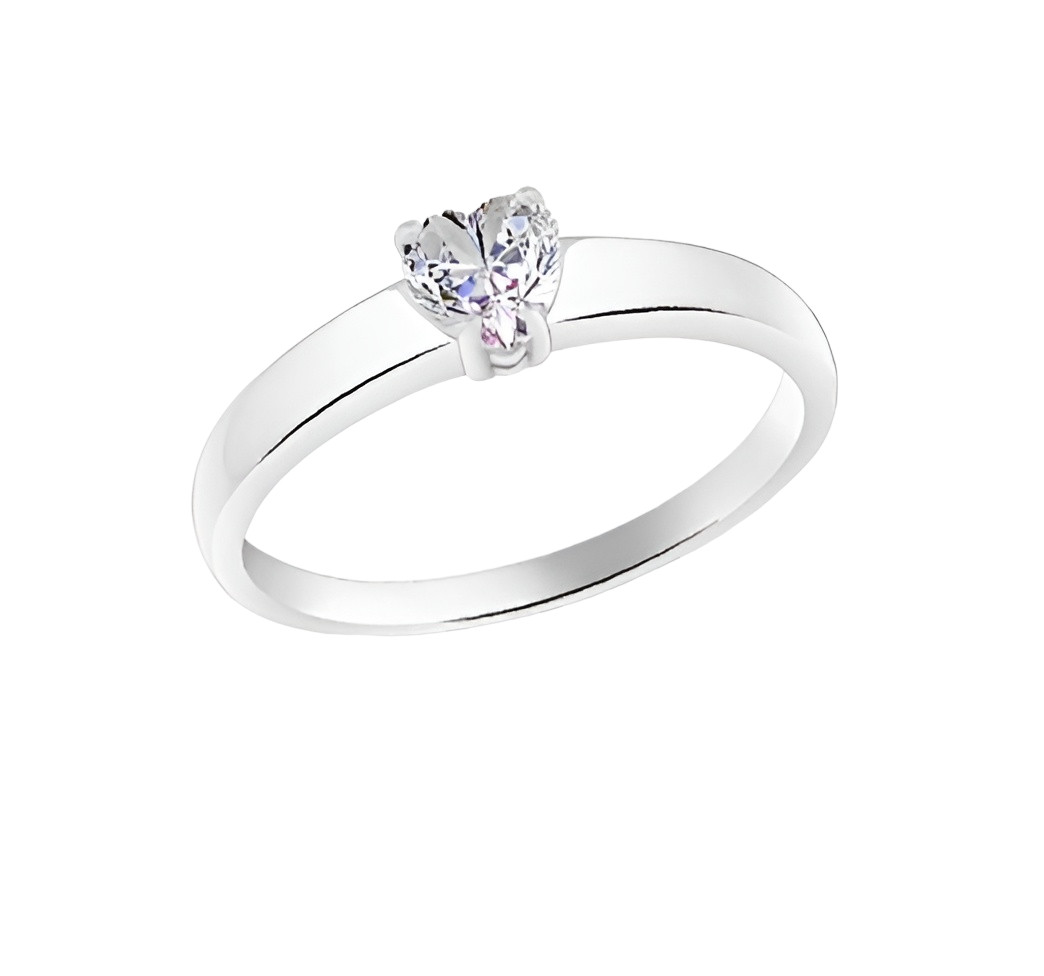 Кольцо из серебра с фианитом | Lucente Silver