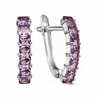 Серьги из серебра с алпанитами