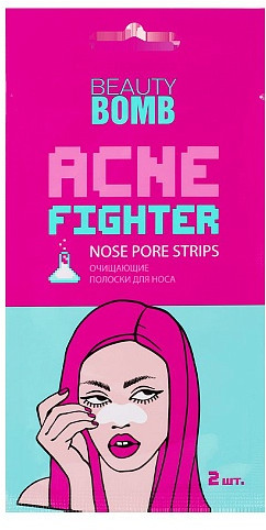 Полоски для носа очищающие | Acne Fighter | Beauty Bomb
