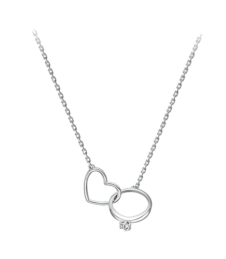 Колье из серебра с фианитами | Lucente Silver