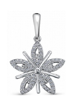 Подвеска из серебра с фианитами | Lucente Silver