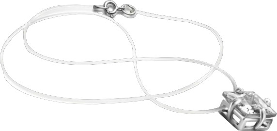 Колье из серебра с фианитом | Lucente Silver