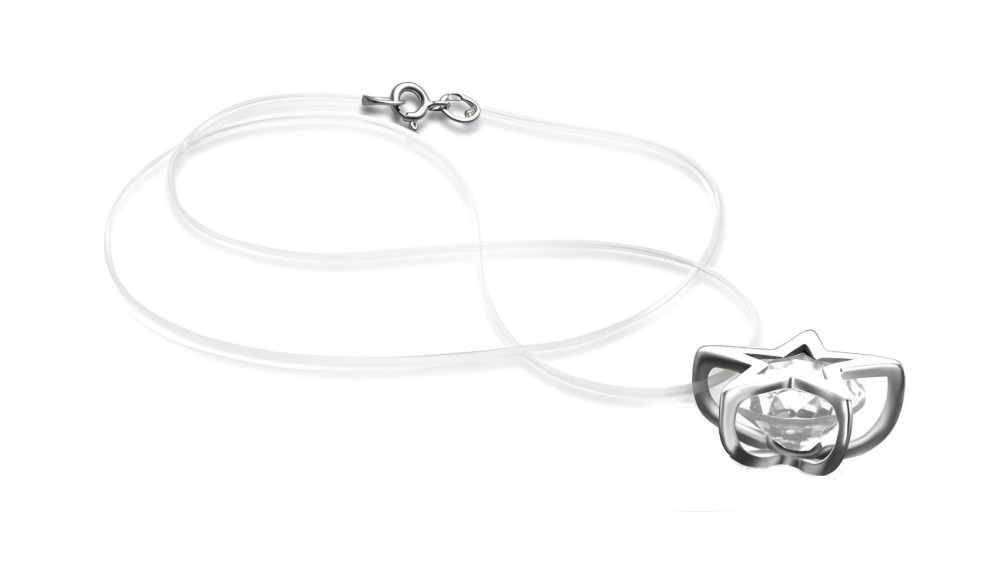 Колье из серебра с фианитом | Lucente Silver