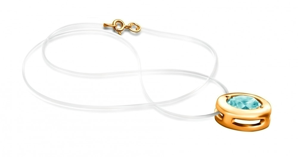 Колье из серебра с фианитом | Lucente Silver