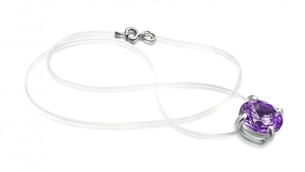 Колье из серебра с фианитом | Lucente Silver