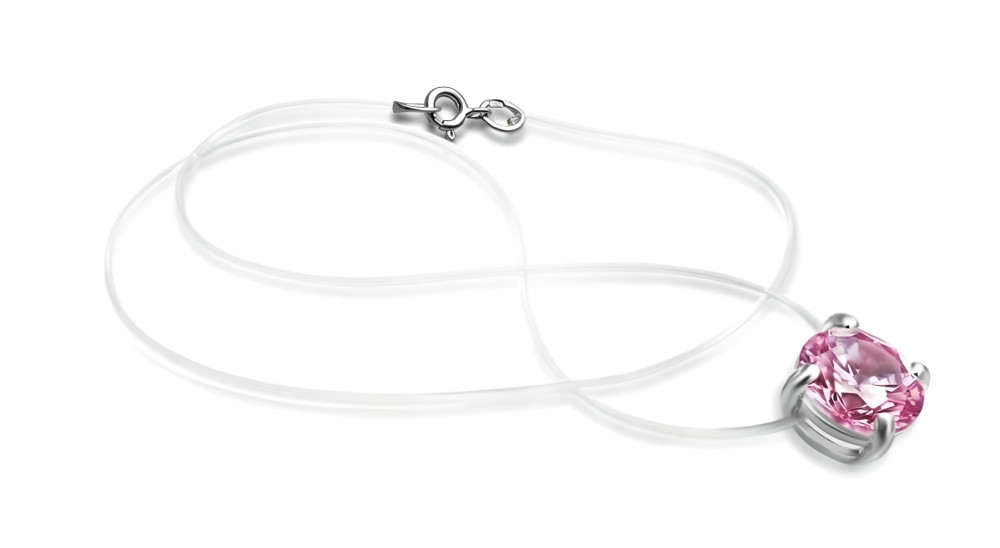 Колье из серебра с фианитом | Lucente Silver