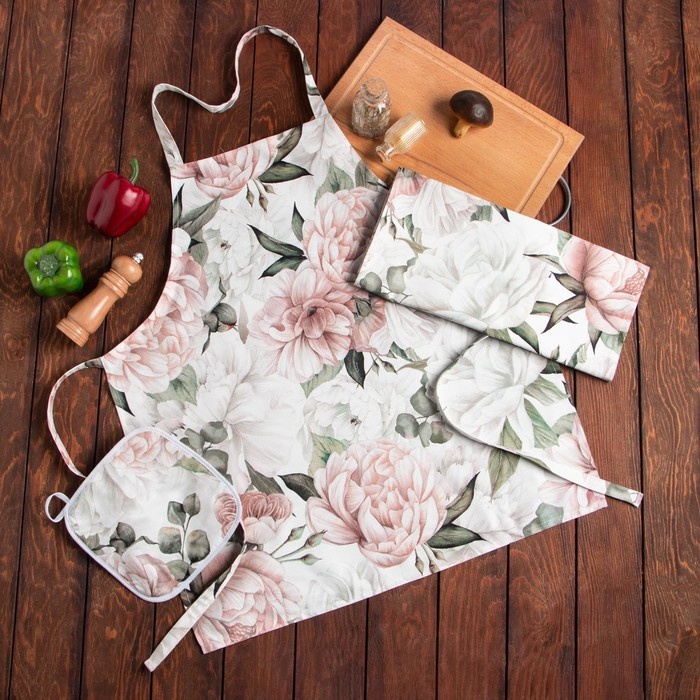 Набор кухонный «Пионы» | Пионы | Этель