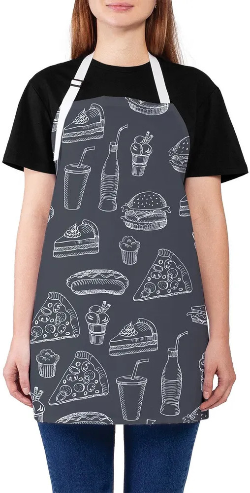 Фартук «Бледный фаст-фуд» | Бледный фаст-фуд | JoyArty