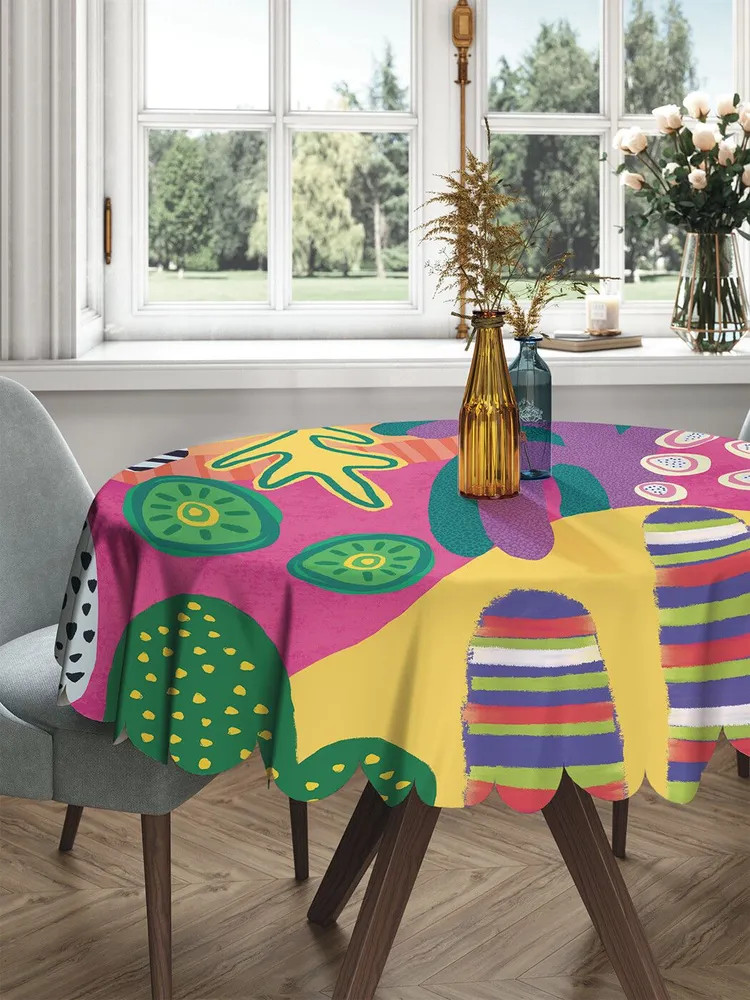 Скатерть «Неоновые тропики» | Неоновые тропики | JoyArty