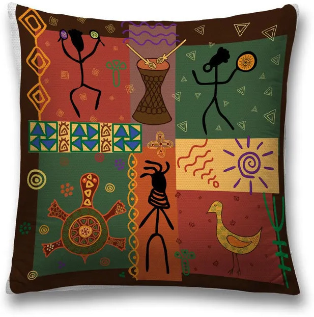 Наволочка декоративная «Африканская история» | Африканская история | JoyArty