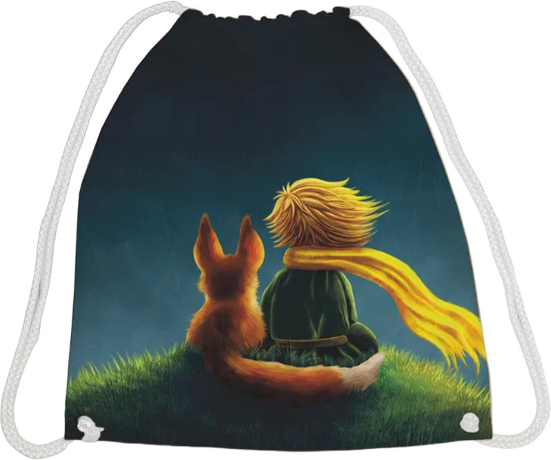 Сумка-мешок для сменной обуви и спортивной одежды | Мальчик с лисенком | JoyArty