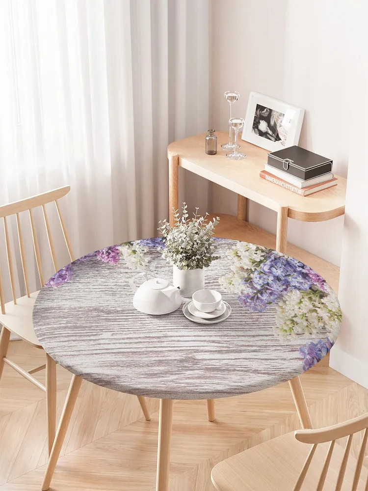 Скатерть на резинке «Цветущая сирень» | Цветущая сирень | JoyArty