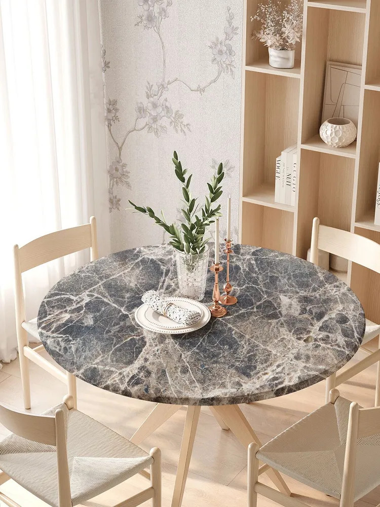 Скатерть на резинке «Мраморные трещины» | Мраморные трещины | JoyArty
