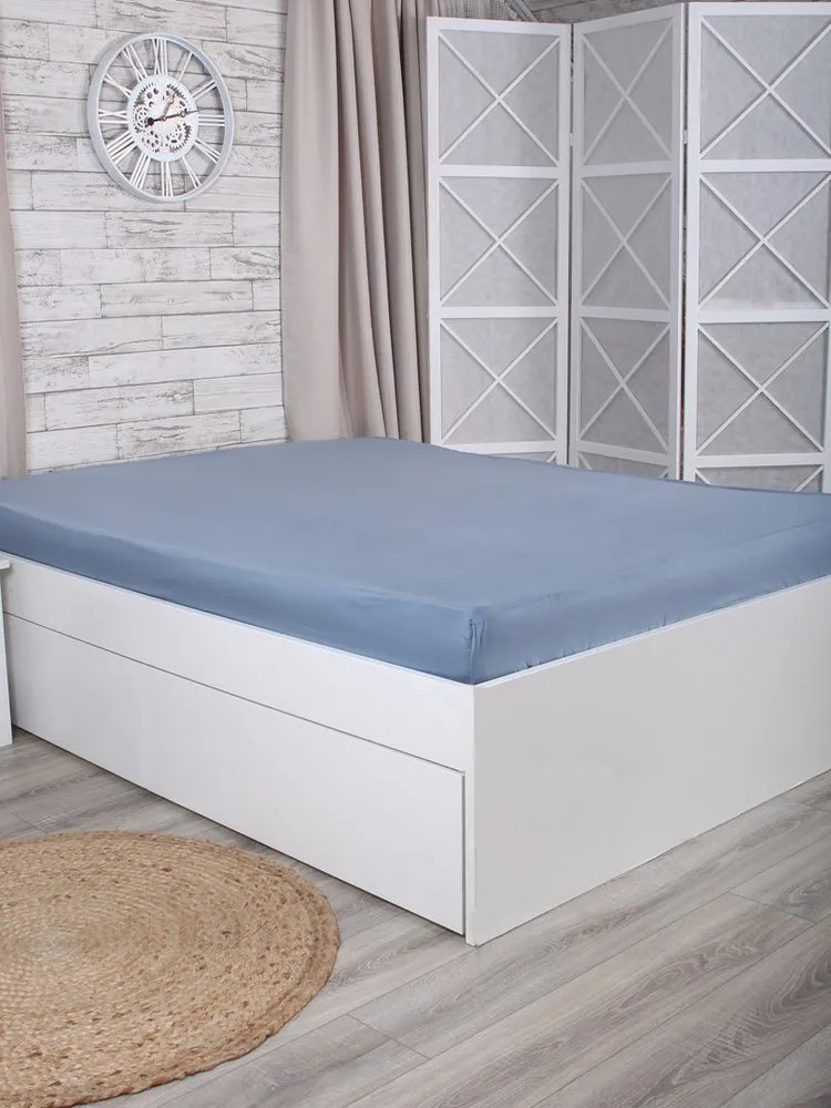 Простыня на резинке «Denim» | Mona Liza Premium | Mona Liza