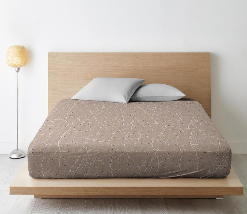 Простыня на резинке «Верба» | Ночь нежна