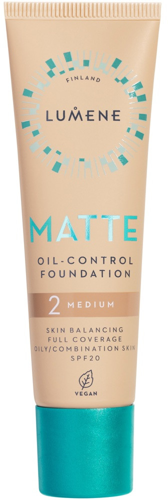 Тональный крем для лица «Matte Oil-Сontrol» SPF 20, оттенок 2 Medium | Lumene