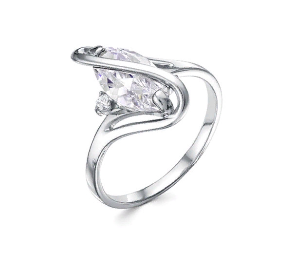 Кольцо из серебра с фианитами | Lucente Silver