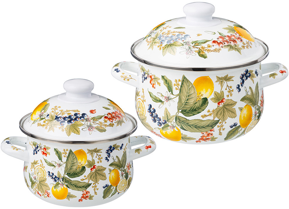 Набор кастрюль с крышками «Фруктовая корзина» | Фруктовая корзина | Agness