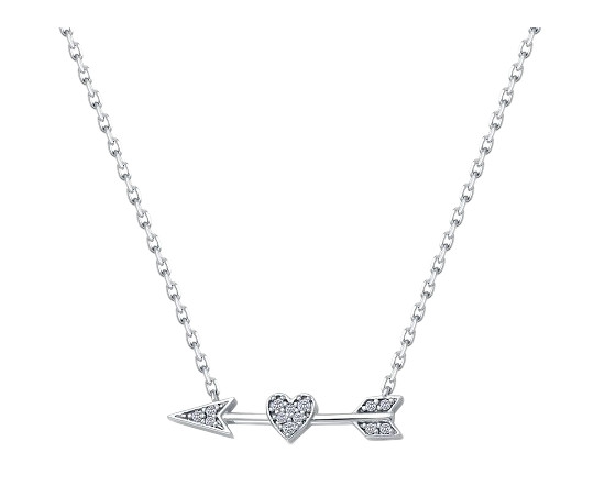 Колье из серебра с фианитами | Lucente Silver