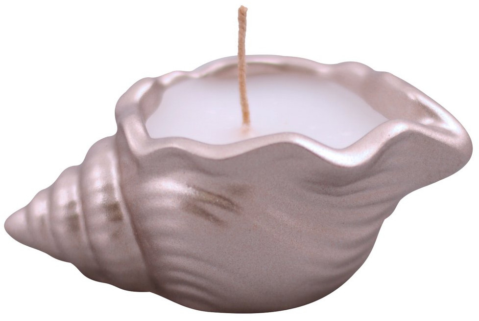 Свеча декоративная с подсвечником «Ракушка» | Мультидом Трейдинг